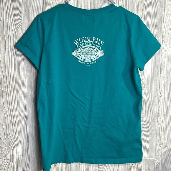 Women’s Harley Davidson V Neck Tee Shirt Size Large - Picture 3 of 4